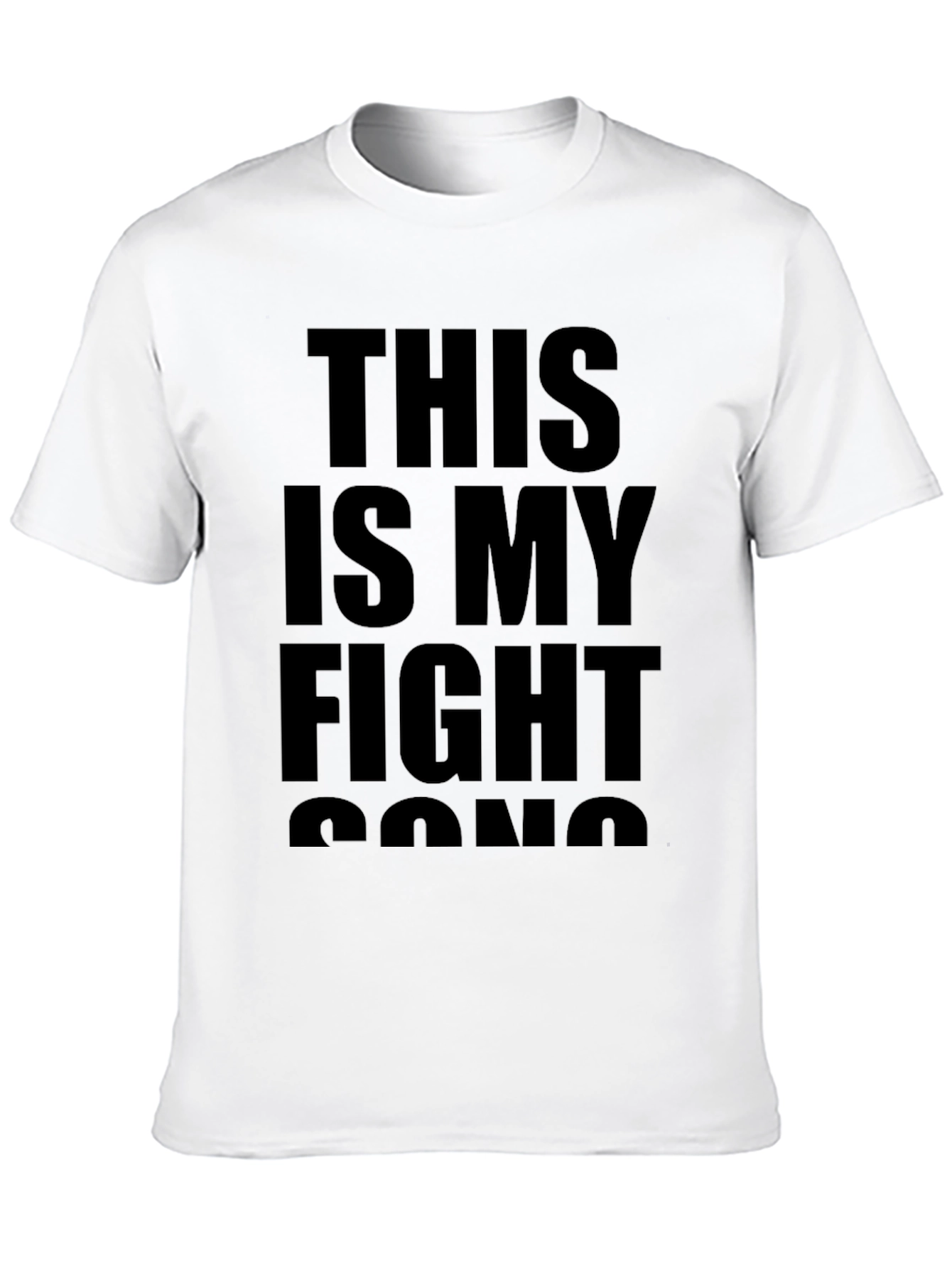 This Is My Fight Song Black Graphic Tee