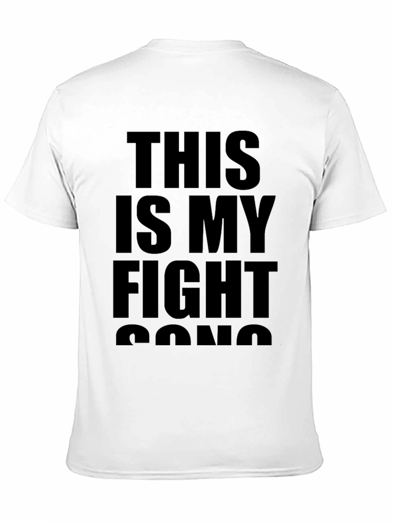 This Is My Fight Song Black Graphic Tee