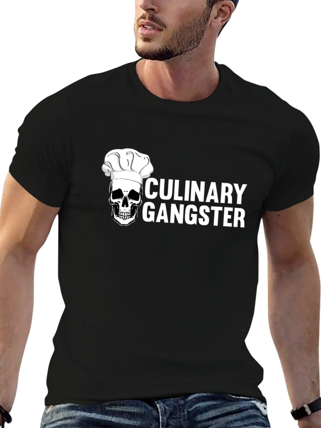 Culinary Gangster T-Shirt - Chef Skull Tee