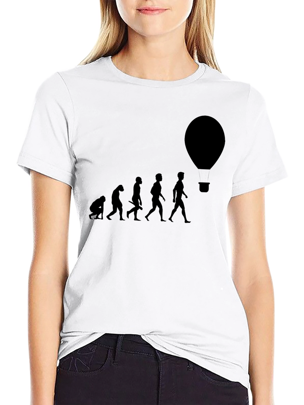 Evolution of Flight Black Graphic Tee