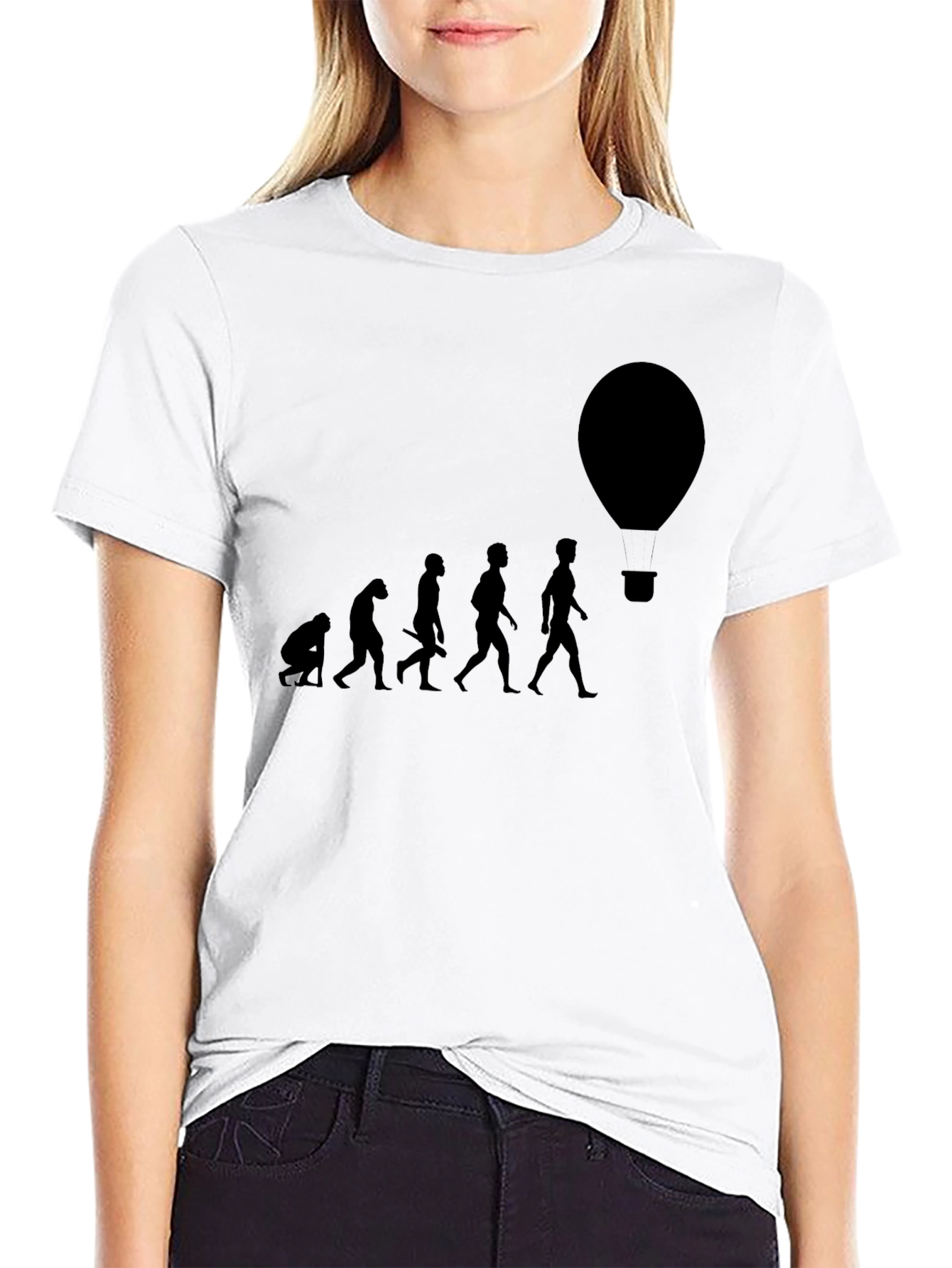 Evolution of Flight Black Graphic Tee