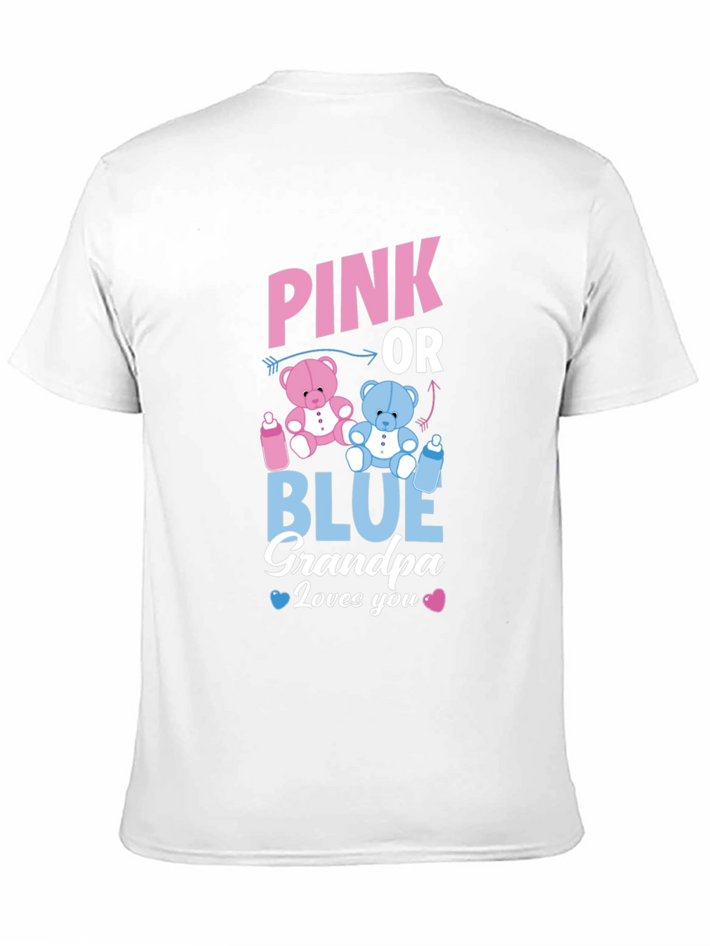 Pink or Blue Grandpa T-Shirt Gender Reveal