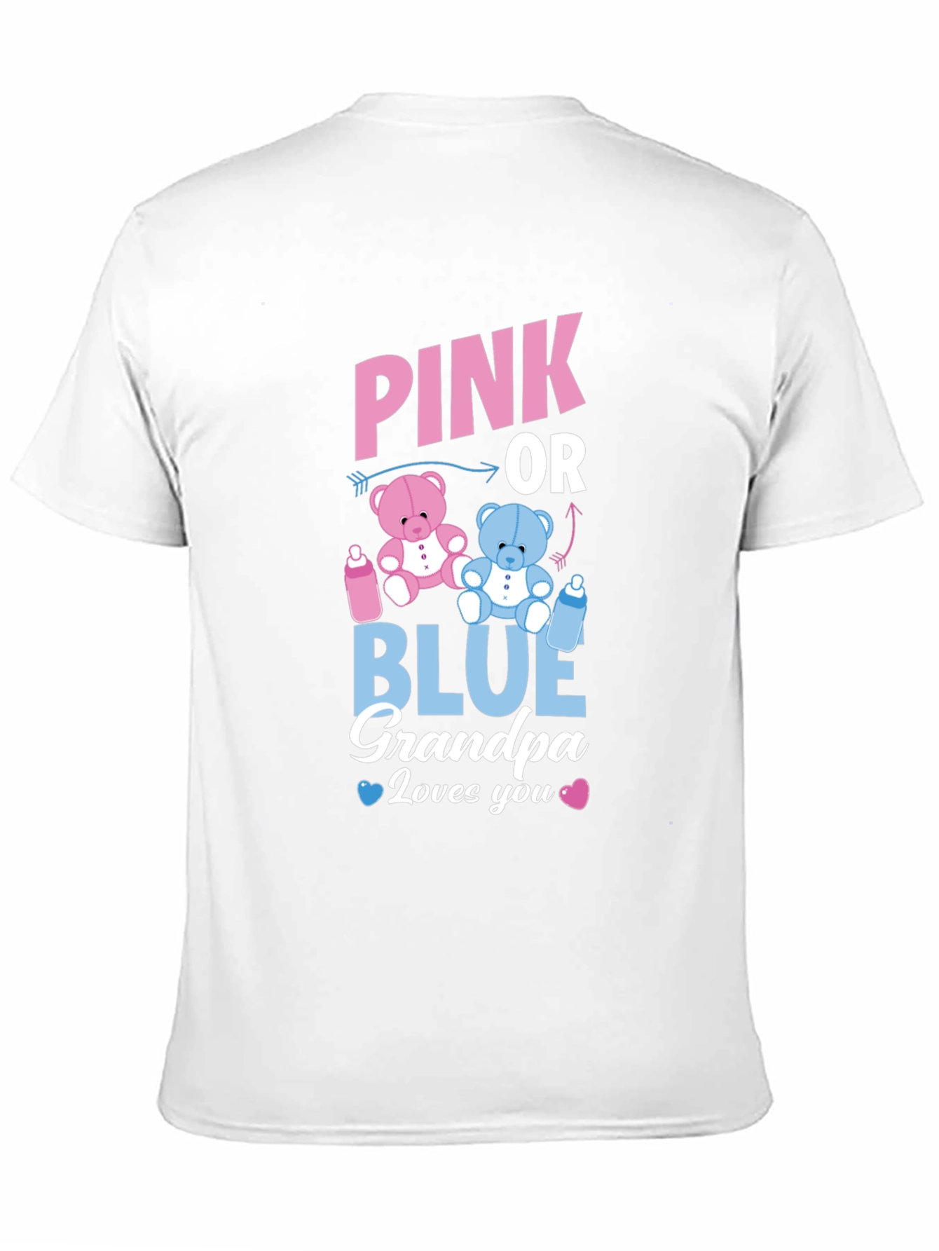 Pink or Blue Grandpa T-Shirt Gender Reveal
