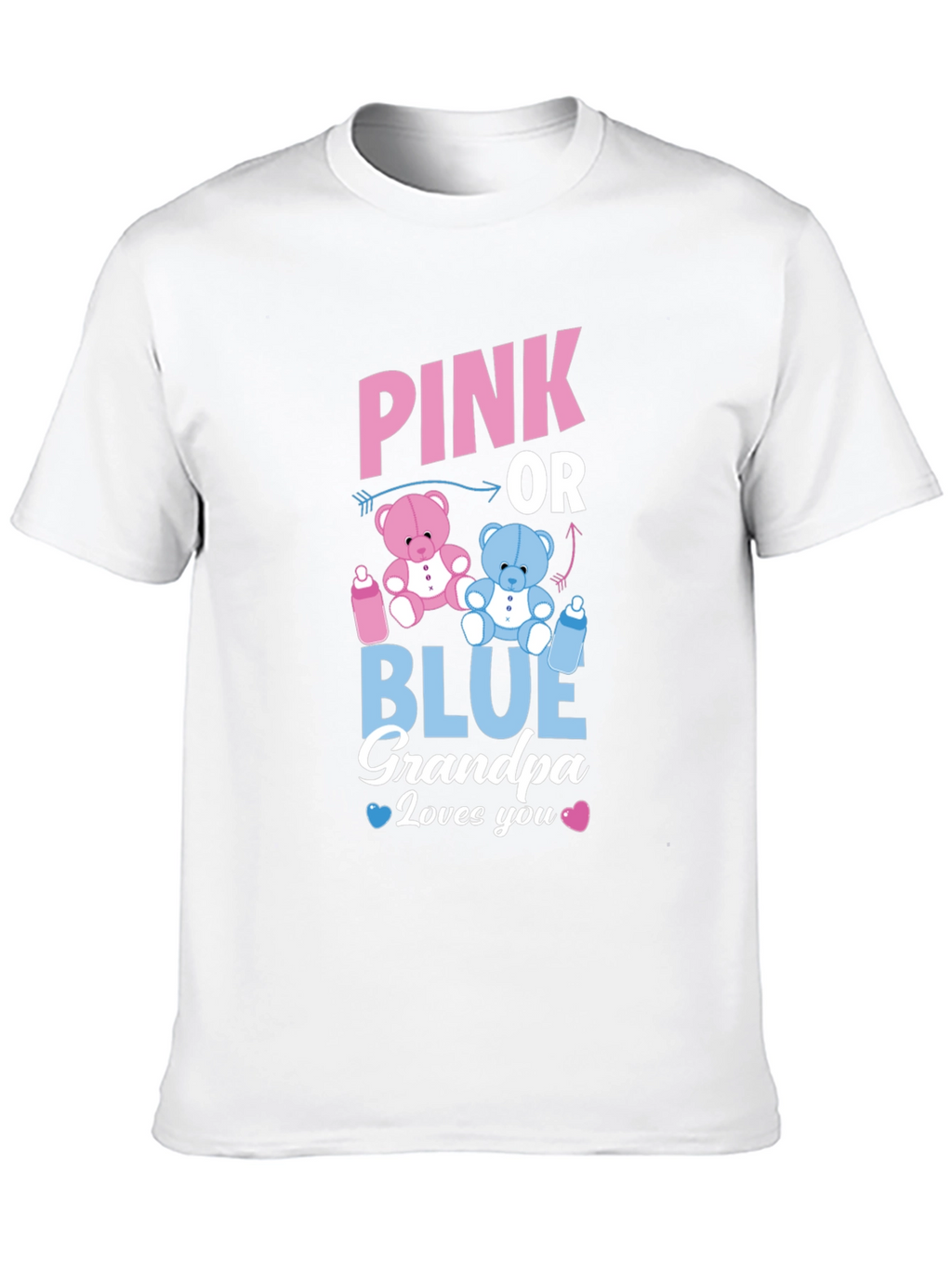 Pink or Blue Grandpa T-Shirt Gender Reveal