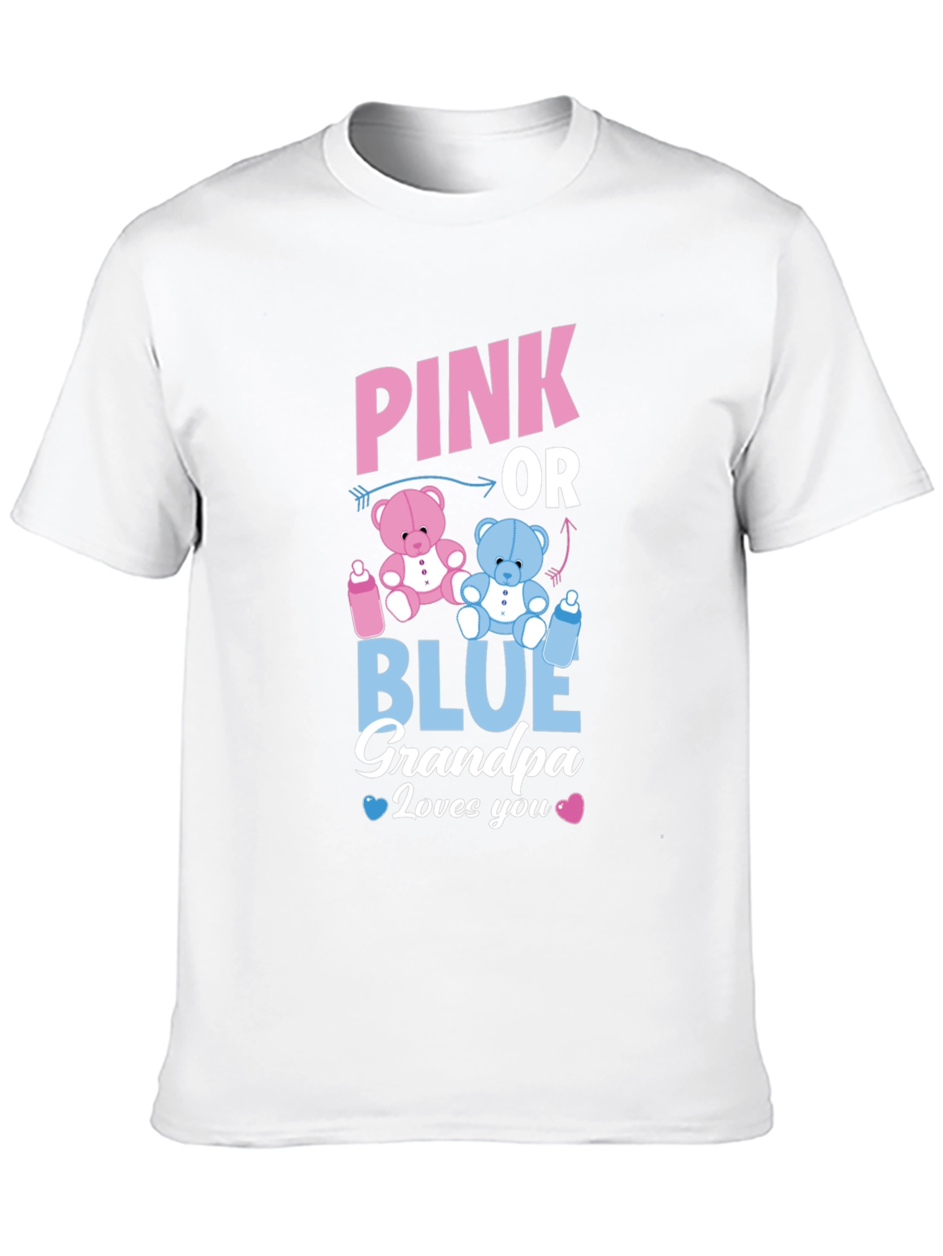 Pink or Blue Grandpa T-Shirt Gender Reveal