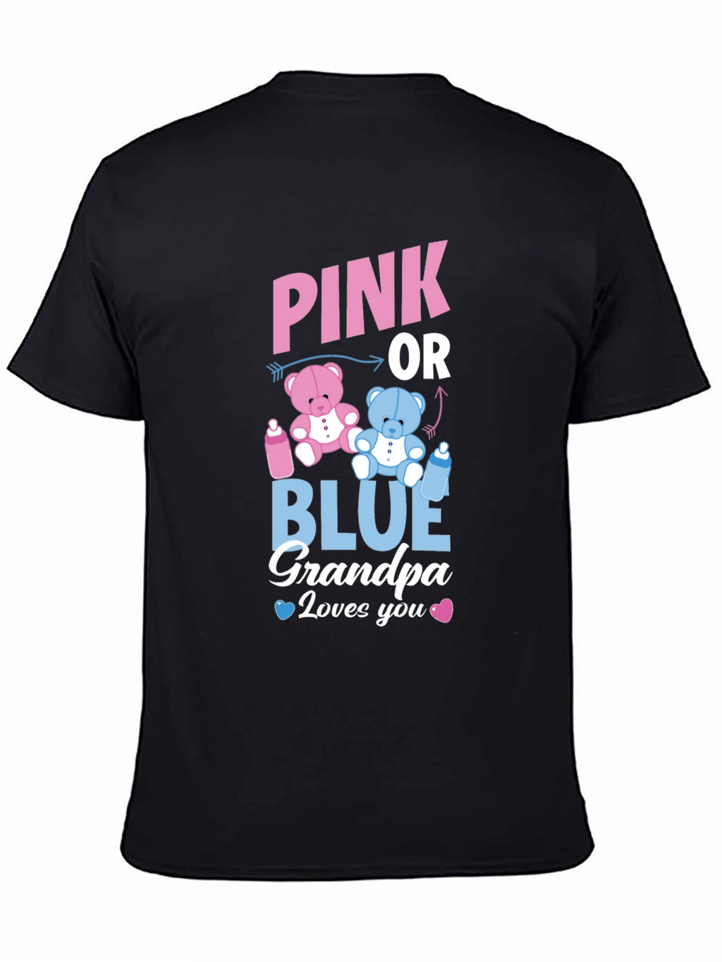 Pink or Blue Grandpa T-Shirt Gender Reveal