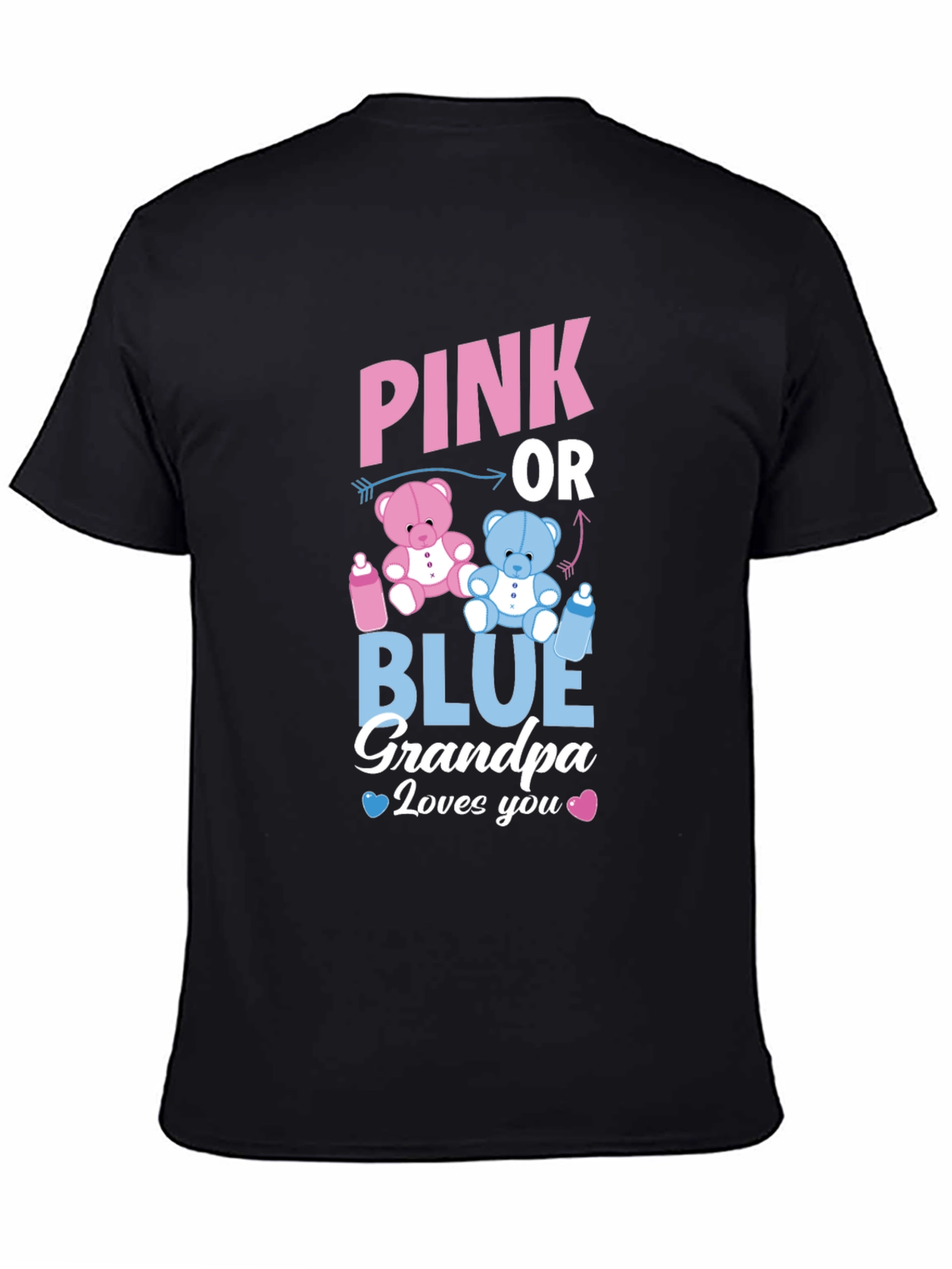 Pink or Blue Grandpa T-Shirt Gender Reveal