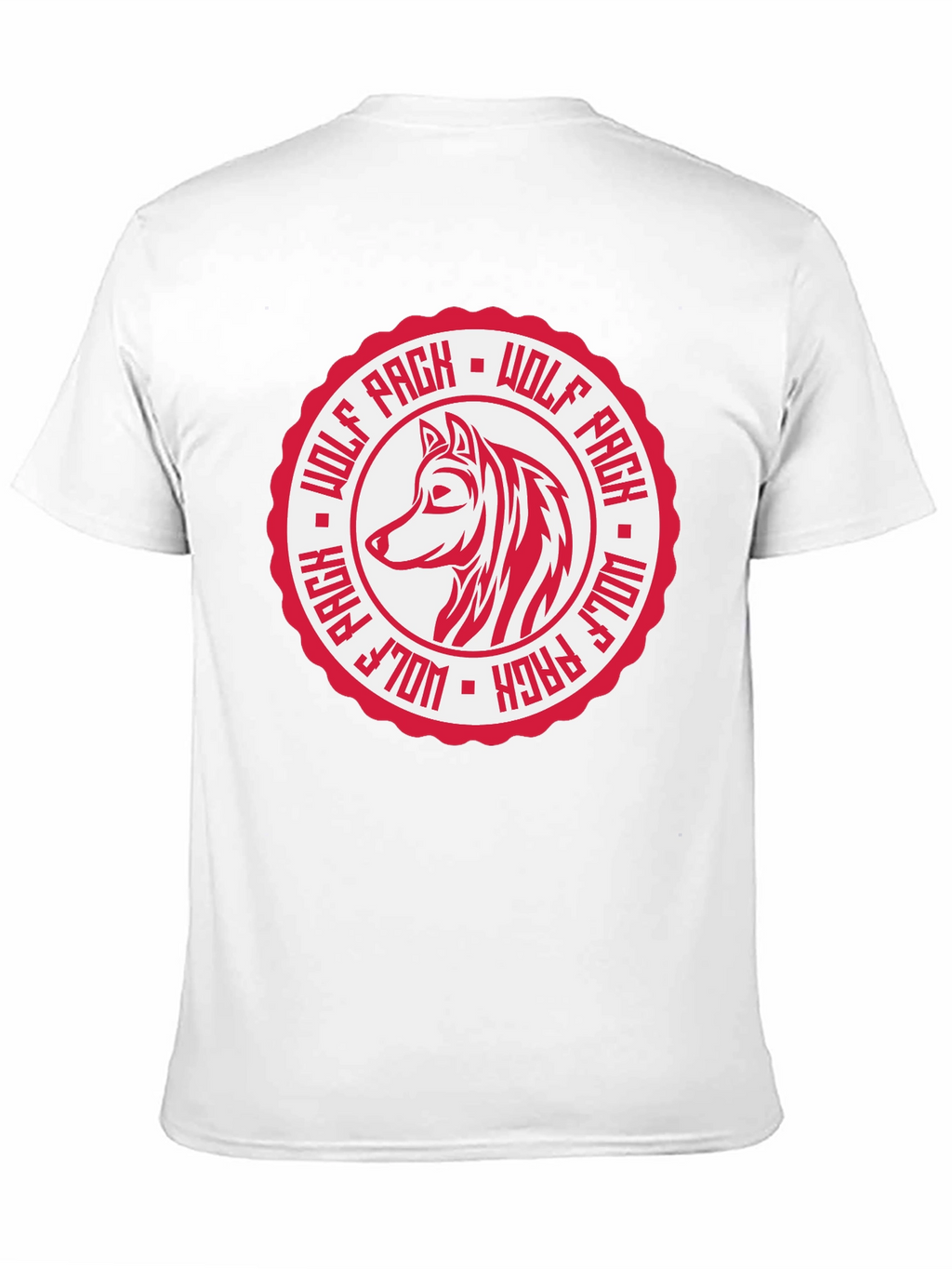 Wolf Pack Graphic Tee - Black Cotton T-Shirt