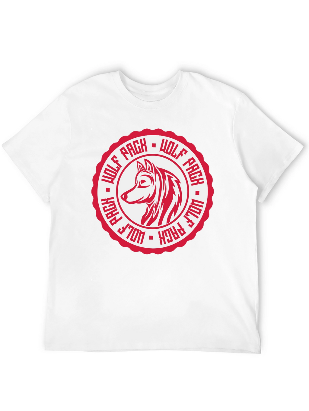Wolf Pack Graphic Tee - Black Cotton T-Shirt
