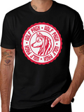 Wolf Pack Graphic Tee - Black Cotton T-Shirt