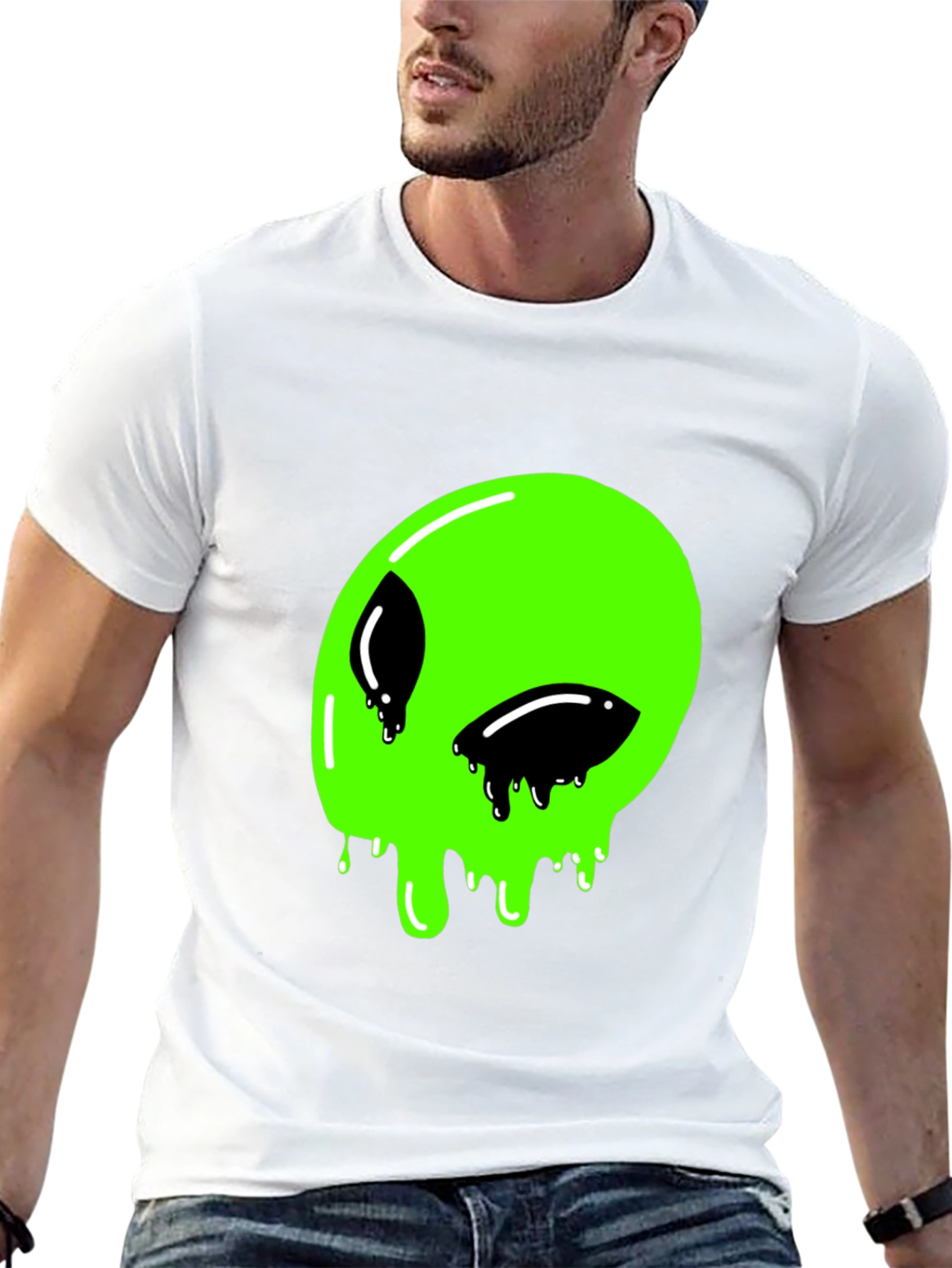 Mens Alien Graphic Print T-Shirt