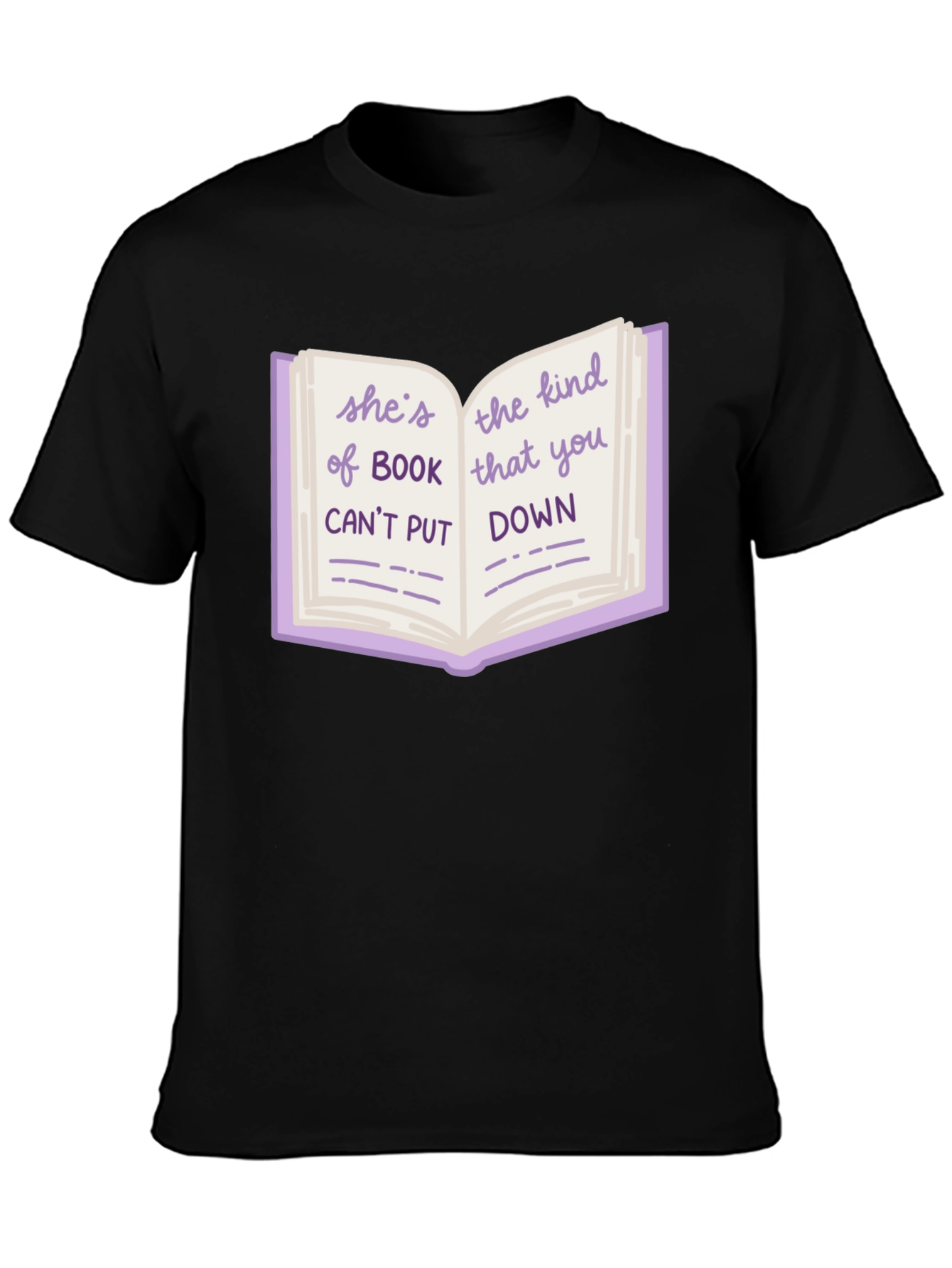 Book Lover Graphic Tee - Shes The Kind of Book