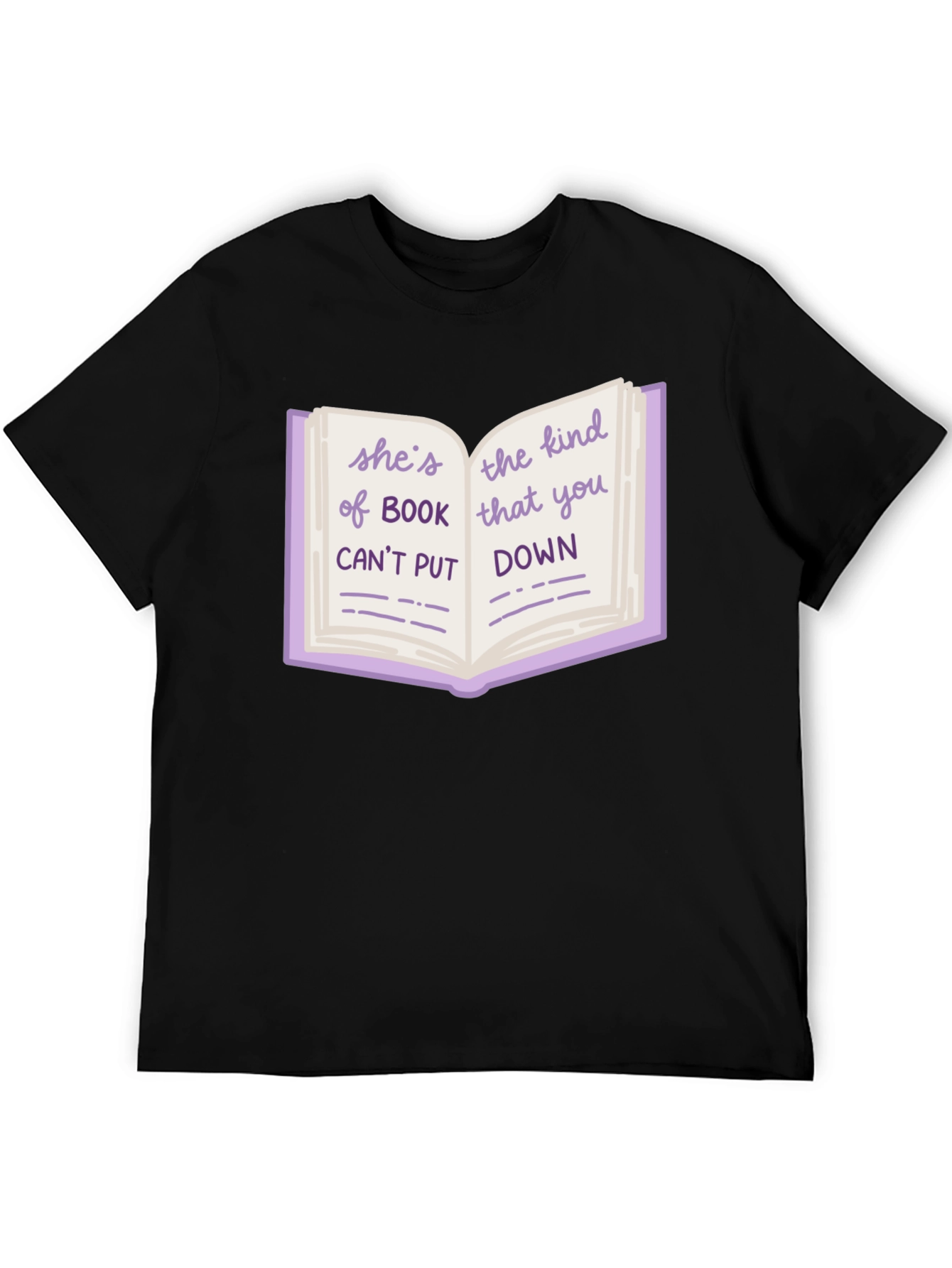 Book Lover Graphic Tee - Shes The Kind of Book