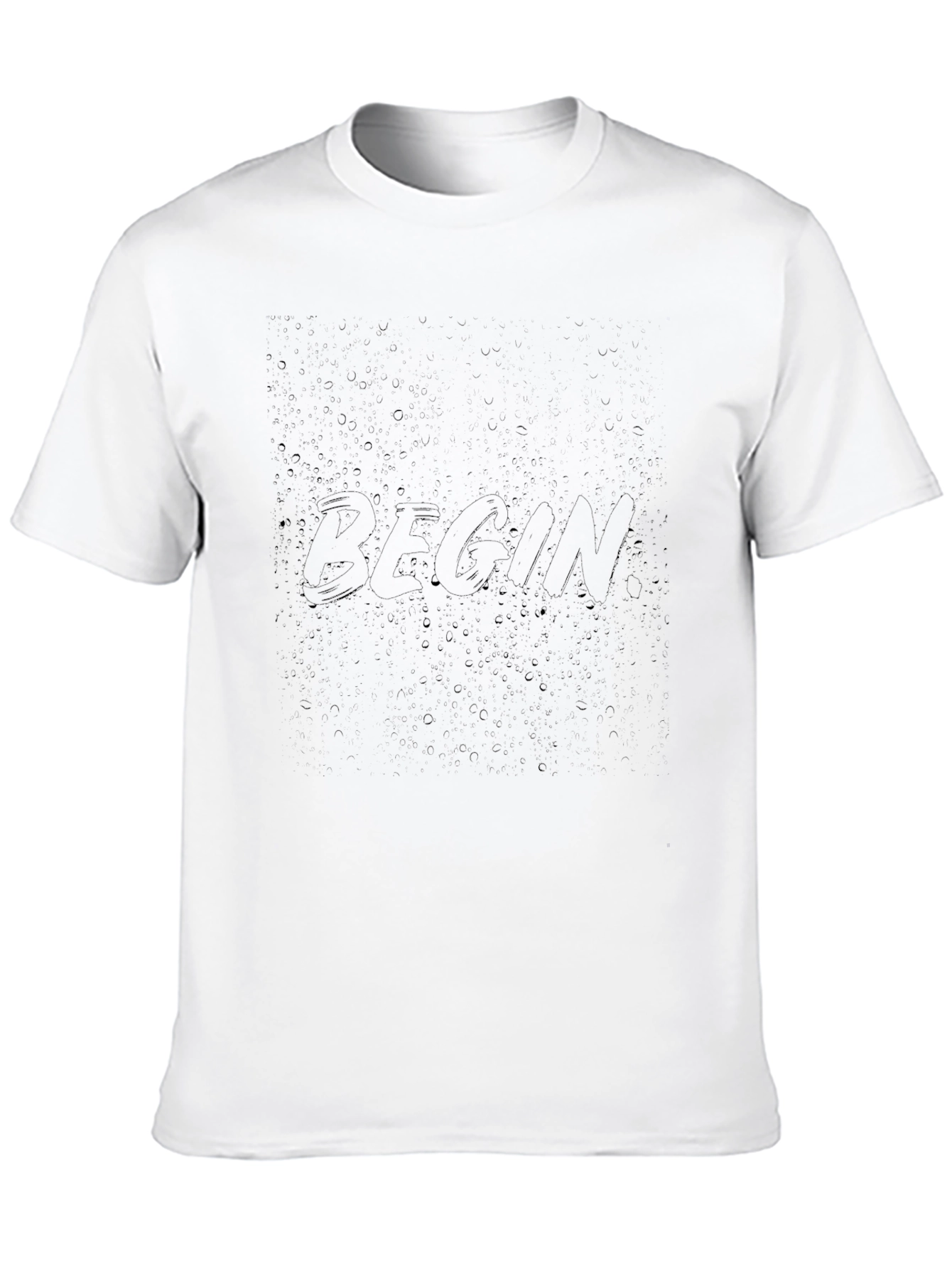 Mens Black Crew Neck Short Sleeve T-Shirt