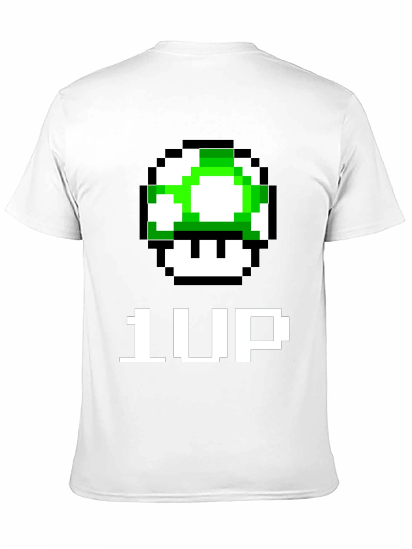 1-Up Pixel Art Black T-Shirt