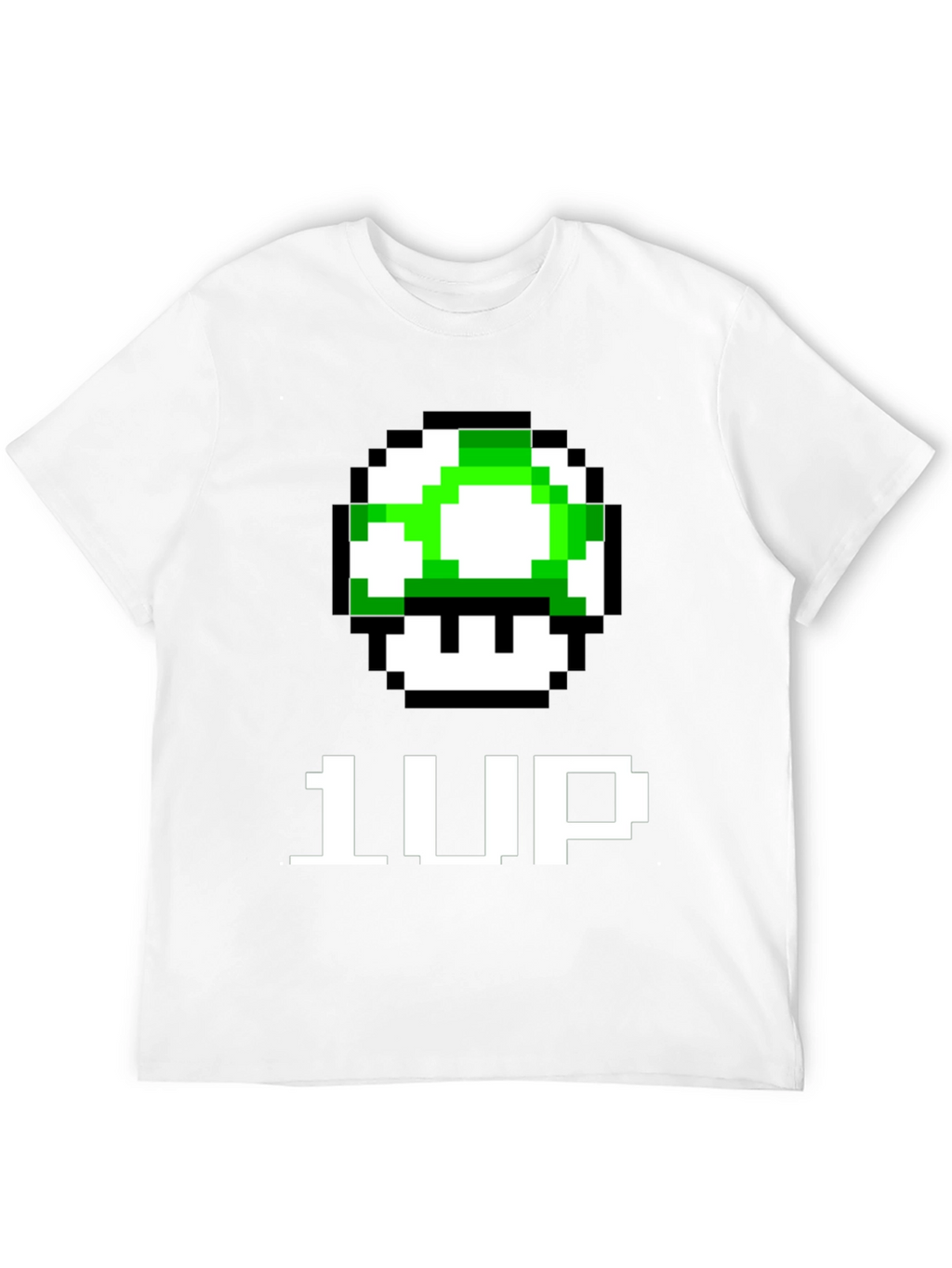 1-Up Pixel Art Black T-Shirt