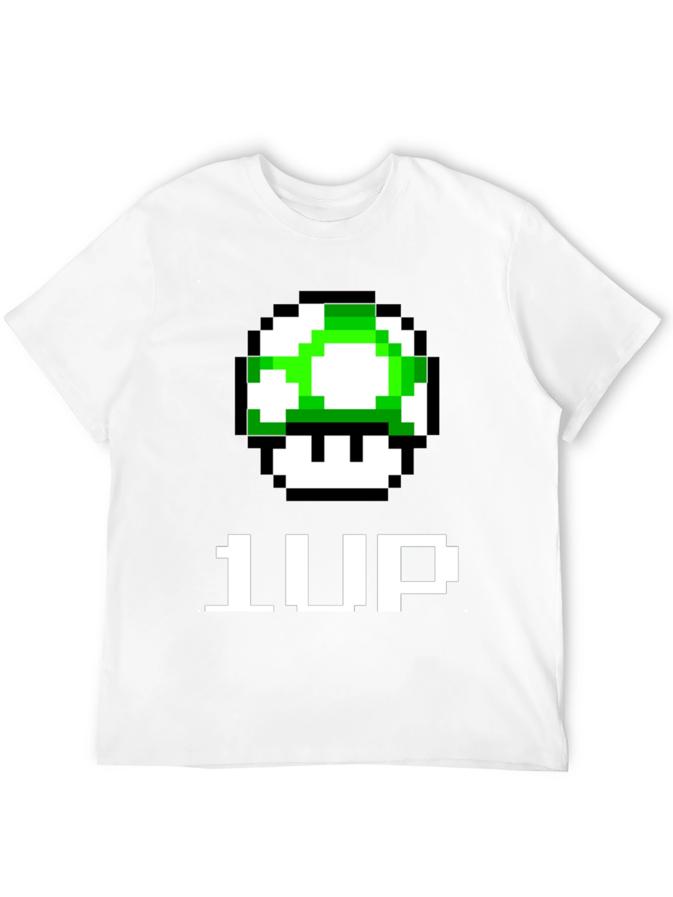 1-Up Pixel Art Black T-Shirt