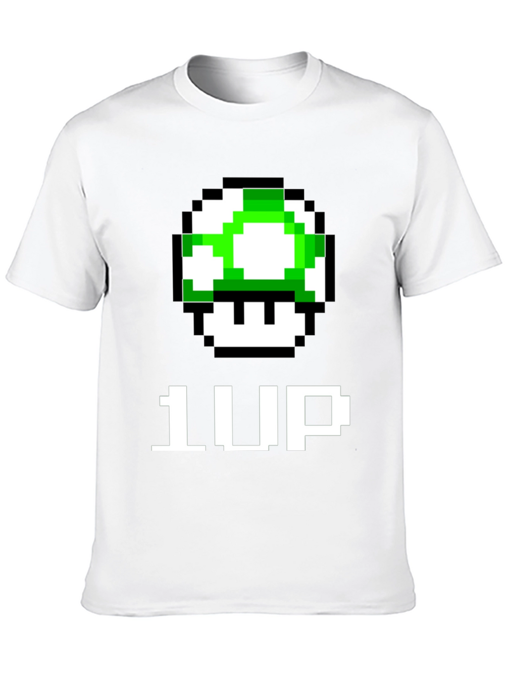 1-Up Pixel Art Black T-Shirt