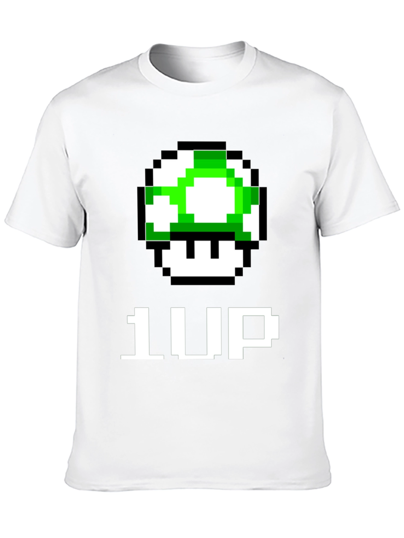 1-Up Pixel Art Black T-Shirt