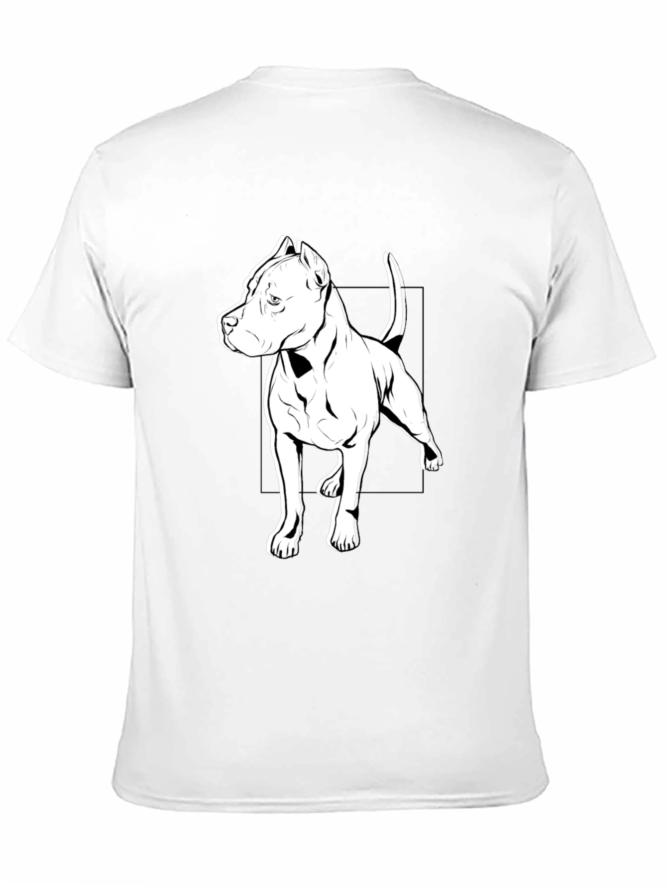 Black Pitbull Dog Graphic Tee - Stylish Casual Wear