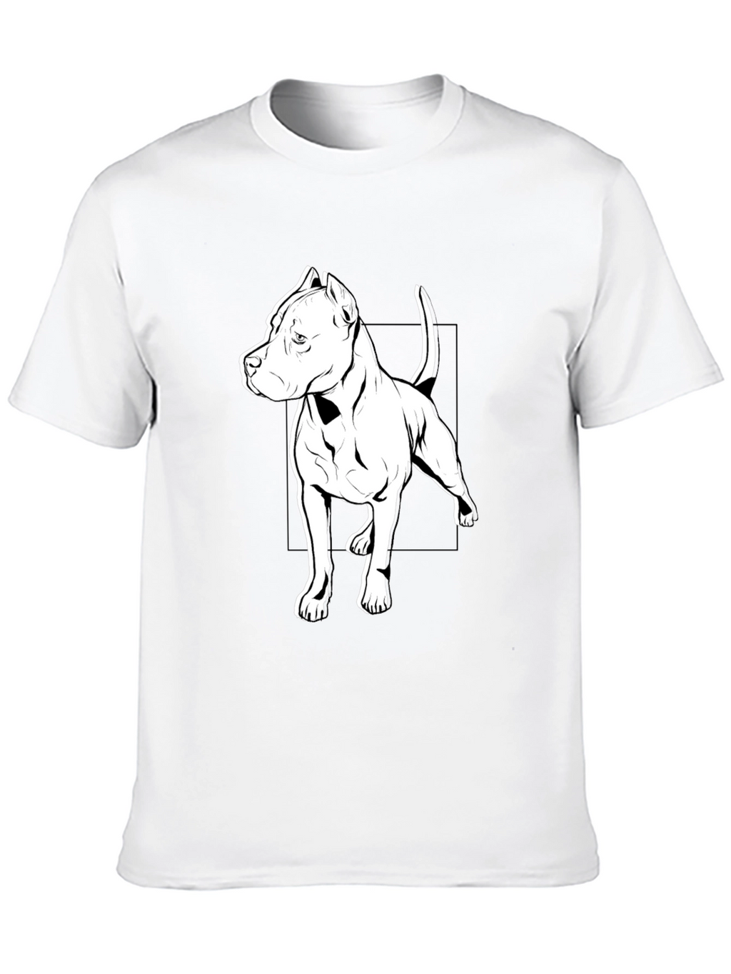 Black Pitbull Dog Graphic Tee - Stylish Casual Wear