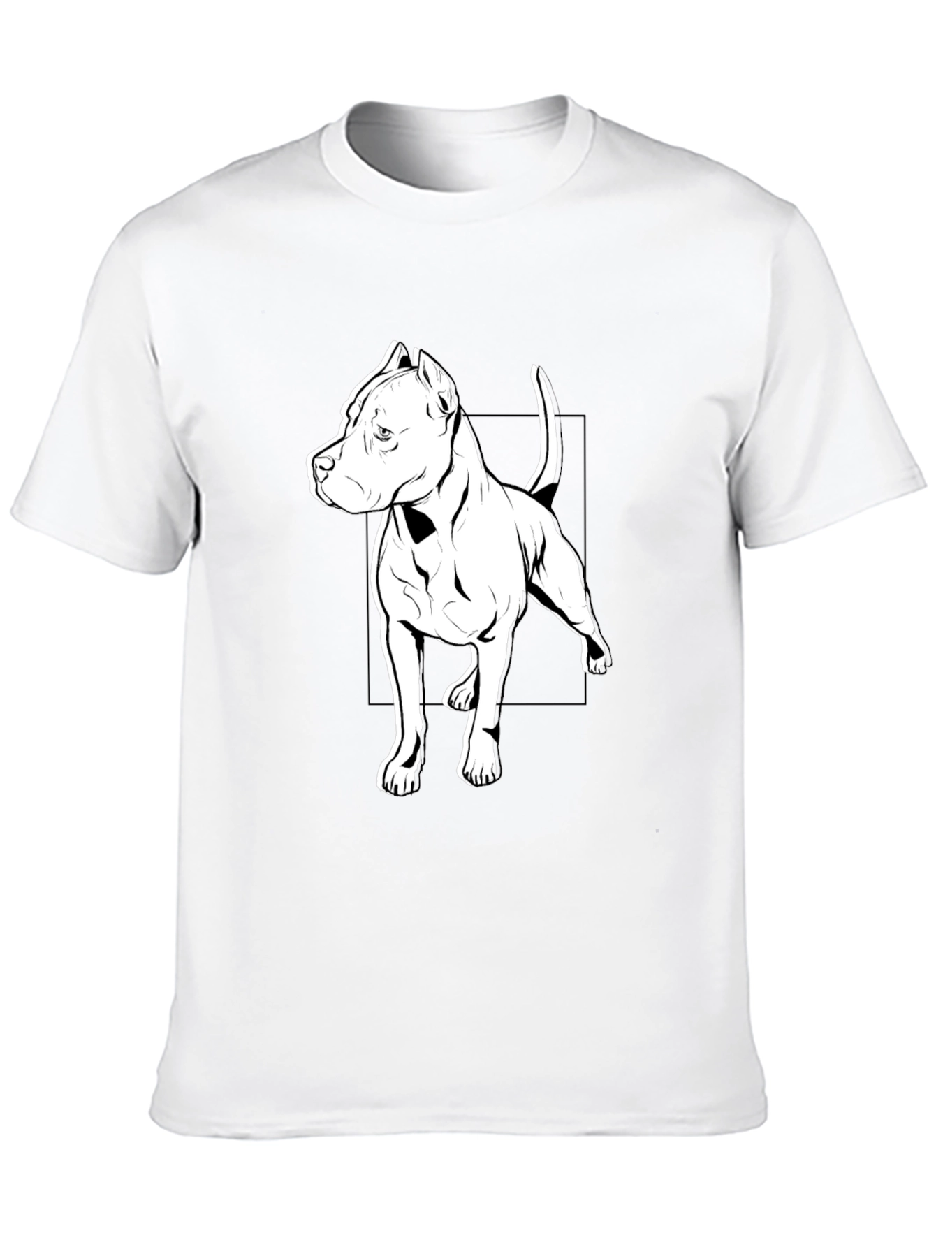 Black Pitbull Dog Graphic Tee - Stylish Casual Wear