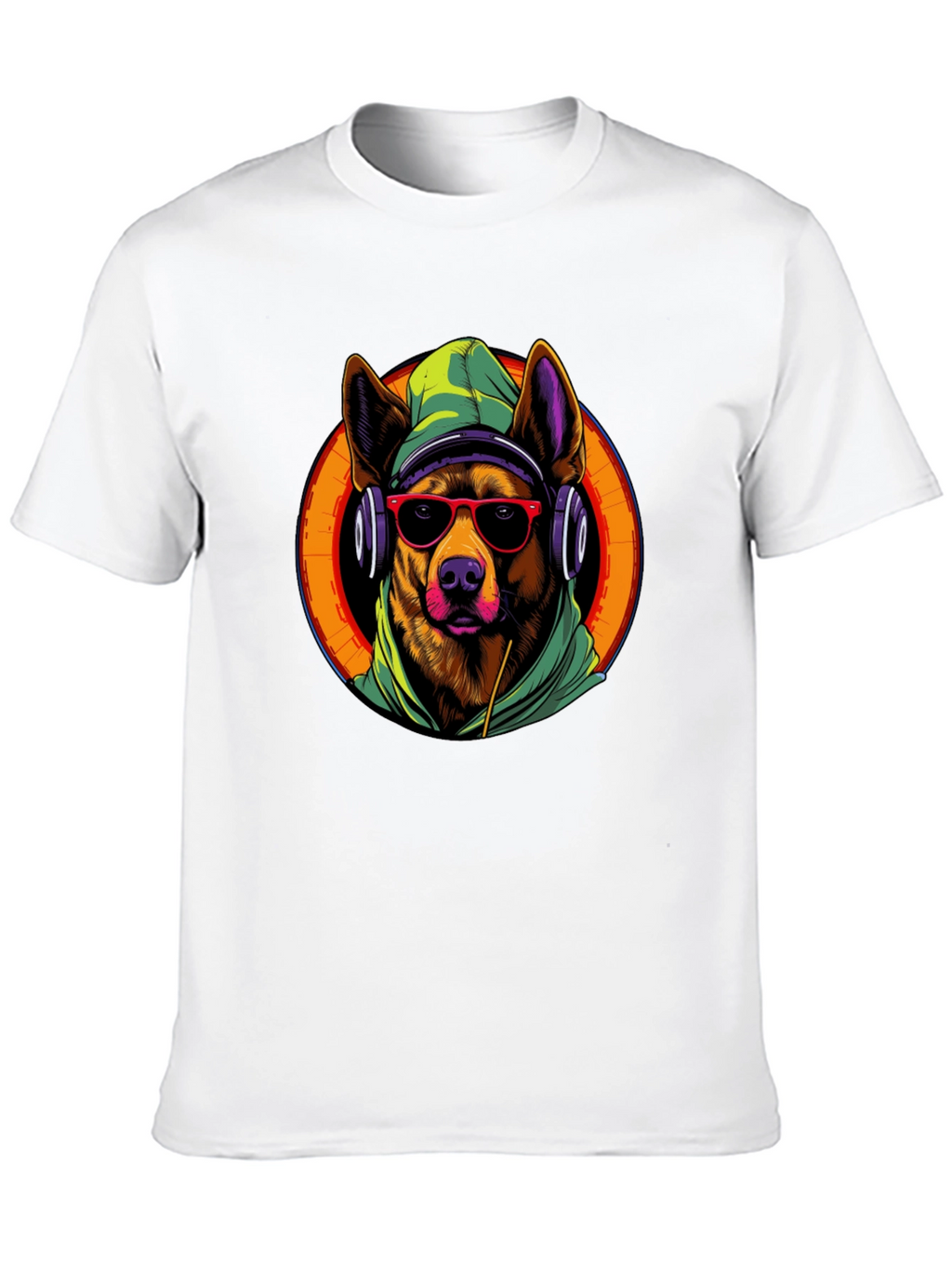 Dog DJ Graphic Tee - Cool Canine Vibes