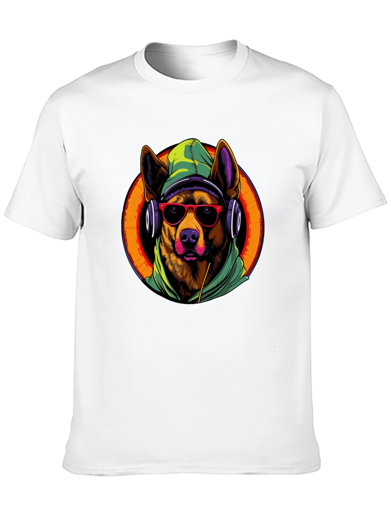 Dog DJ Graphic Tee - Cool Canine Vibes