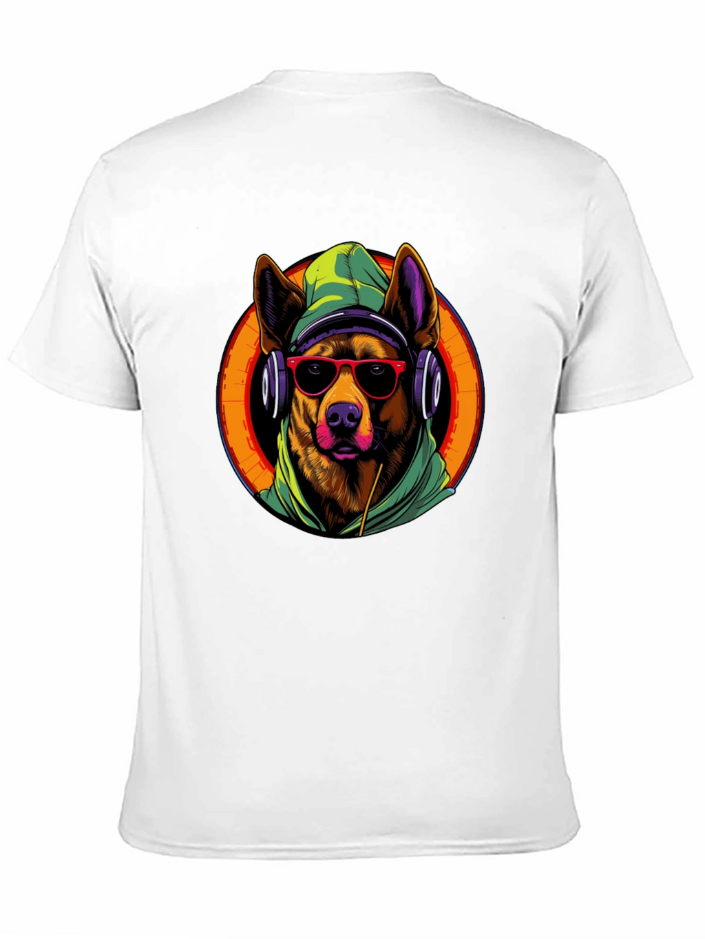 Dog DJ Graphic Tee - Cool Canine Vibes
