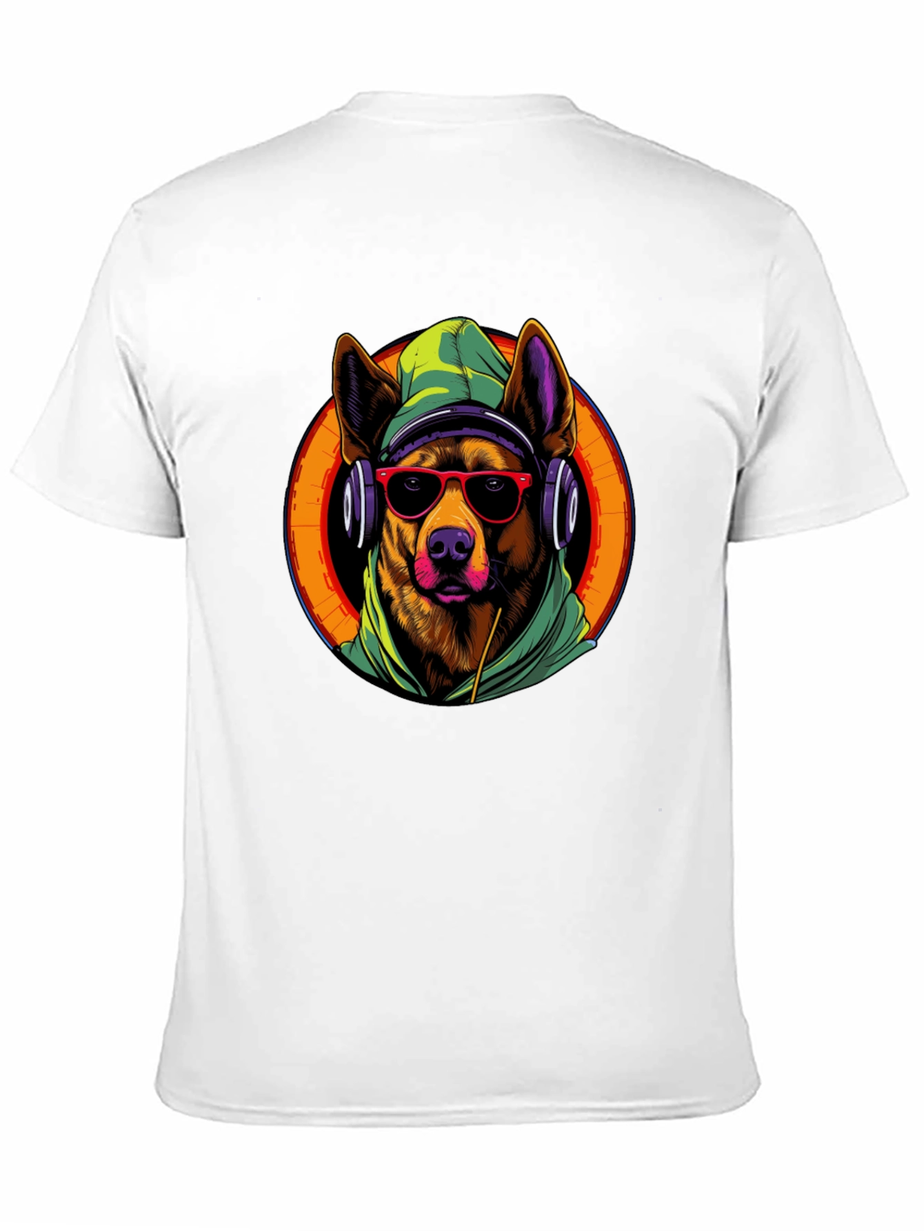 Dog DJ Graphic Tee - Cool Canine Vibes
