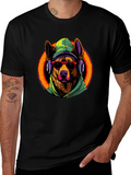 Dog DJ Graphic Tee - Cool Canine Vibes