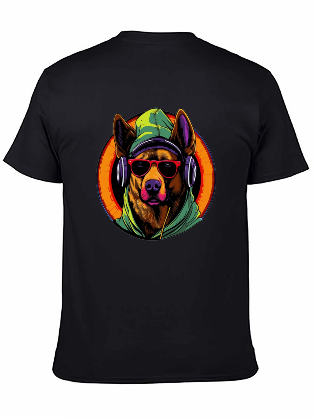 Dog DJ Graphic Tee - Cool Canine Vibes