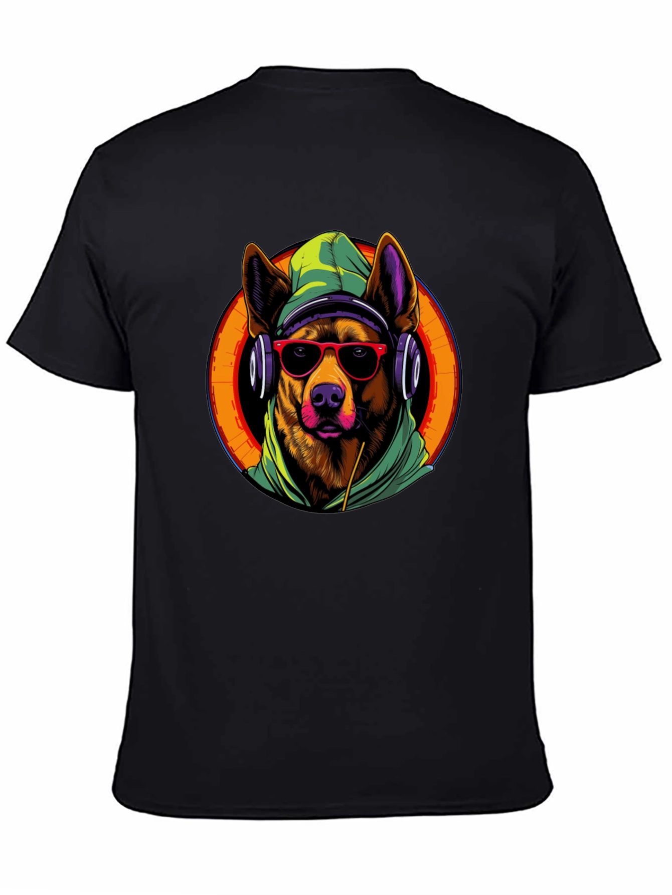 Dog DJ Graphic Tee - Cool Canine Vibes