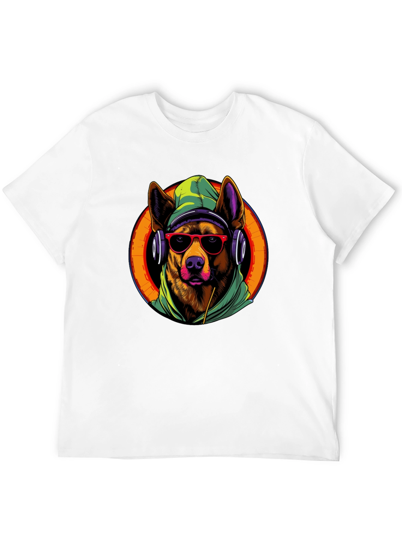 Dog DJ Graphic Tee - Cool Canine Vibes