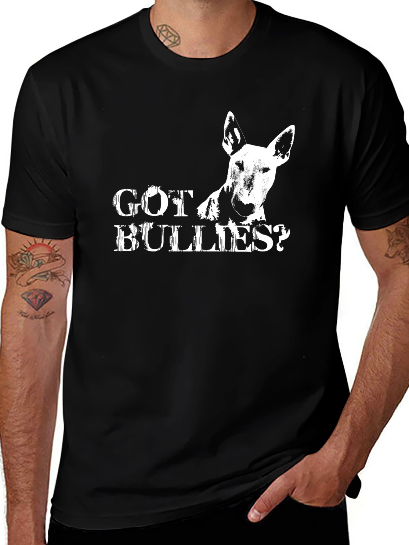 Got Bullies? Black Bull Terrier T-Shirt