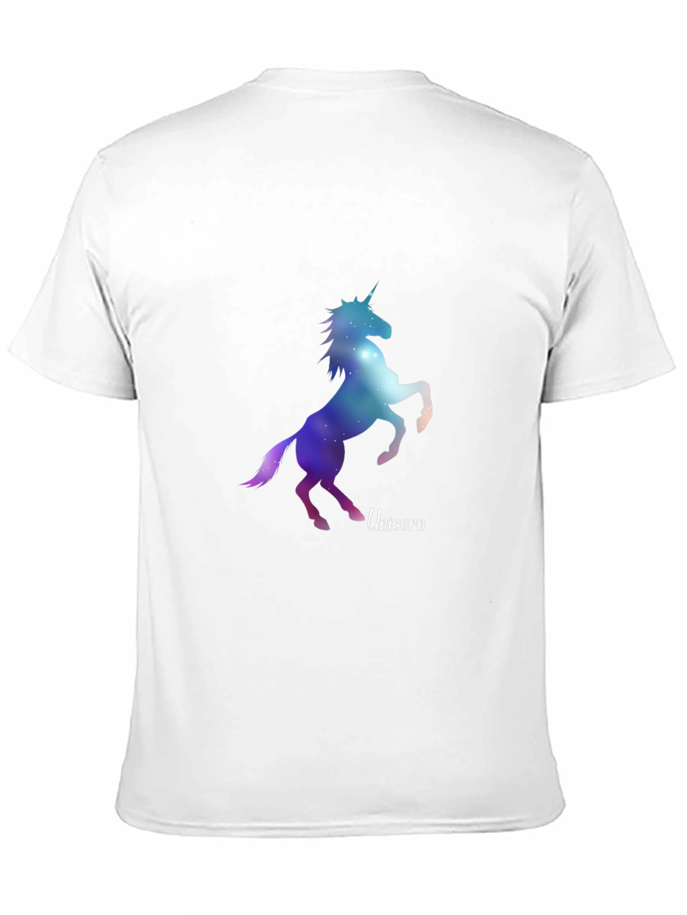 Galaxy Unicorn Graphic Tee - Stylish Mens Black T-Shirt