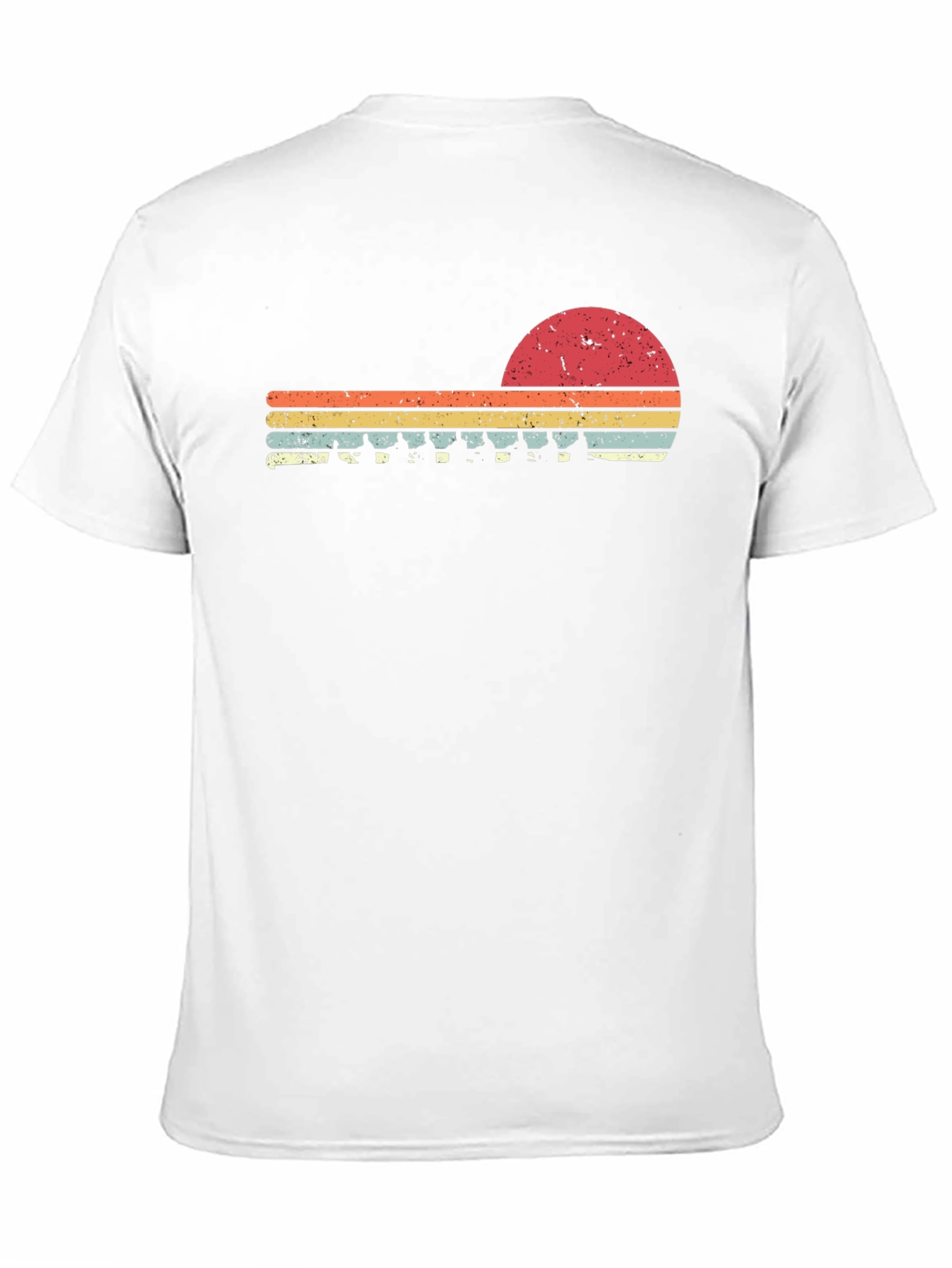 Retro Sunset Rowing Team Graphic T-Shirt