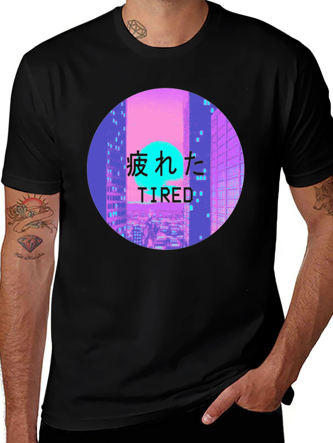 Tired Aesthetic Vaporwave T-Shirt