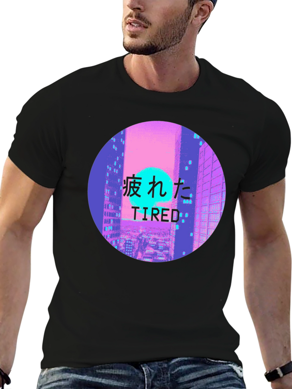 Tired Aesthetic Vaporwave T-Shirt