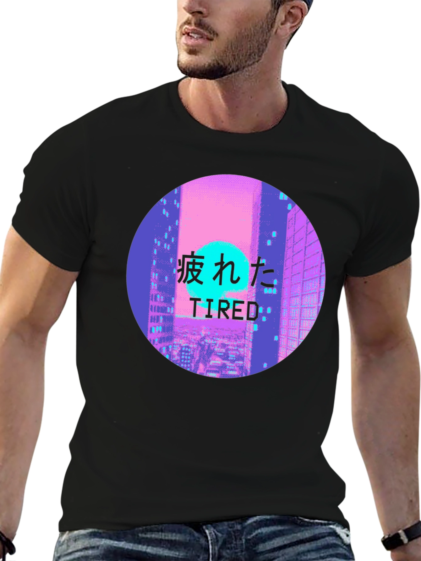 Tired Aesthetic Vaporwave T-Shirt