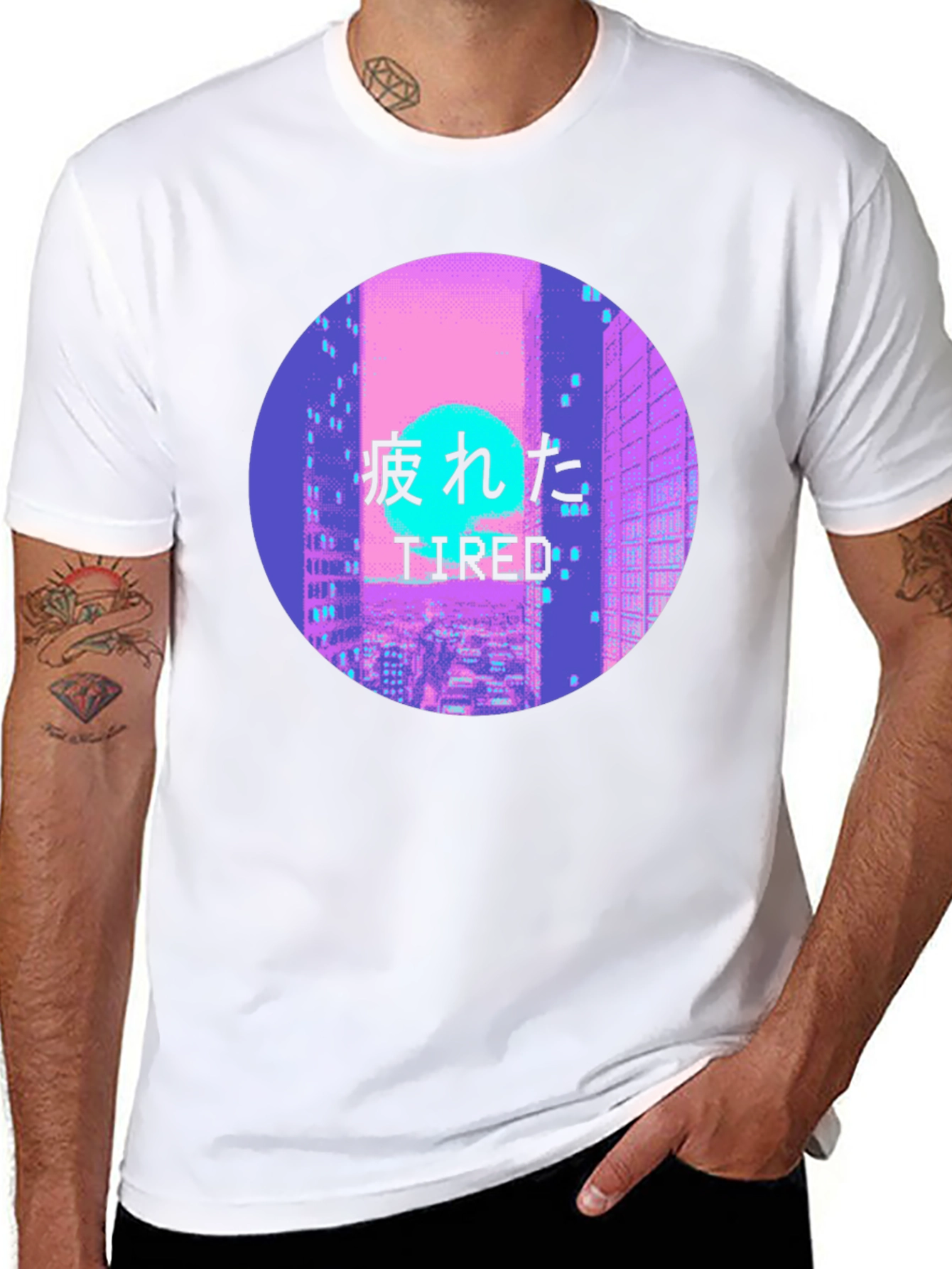 Tired Aesthetic Vaporwave T-Shirt