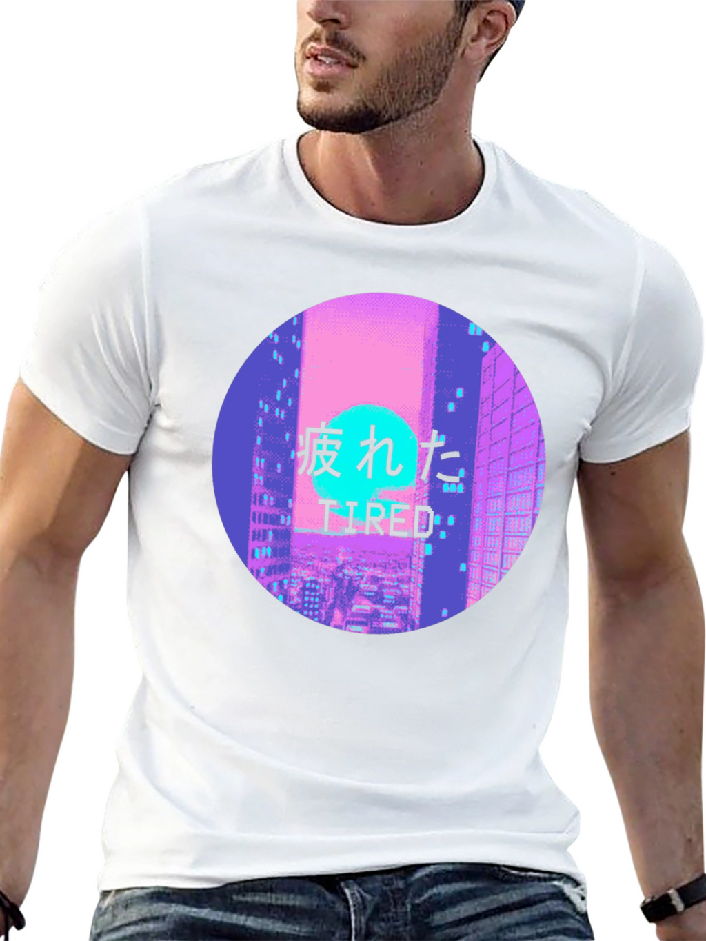 Tired Aesthetic Vaporwave T-Shirt