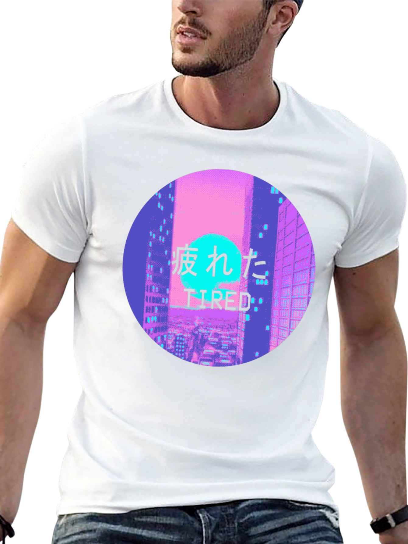 Tired Aesthetic Vaporwave T-Shirt