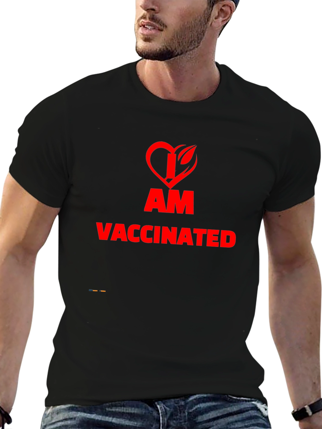 I am Vaccinated T-Shirt - Black - Unisex Fit