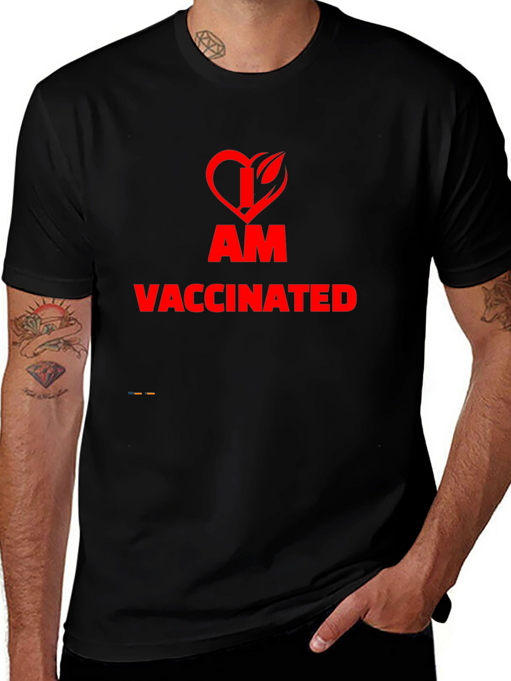 I am Vaccinated T-Shirt - Black - Unisex Fit