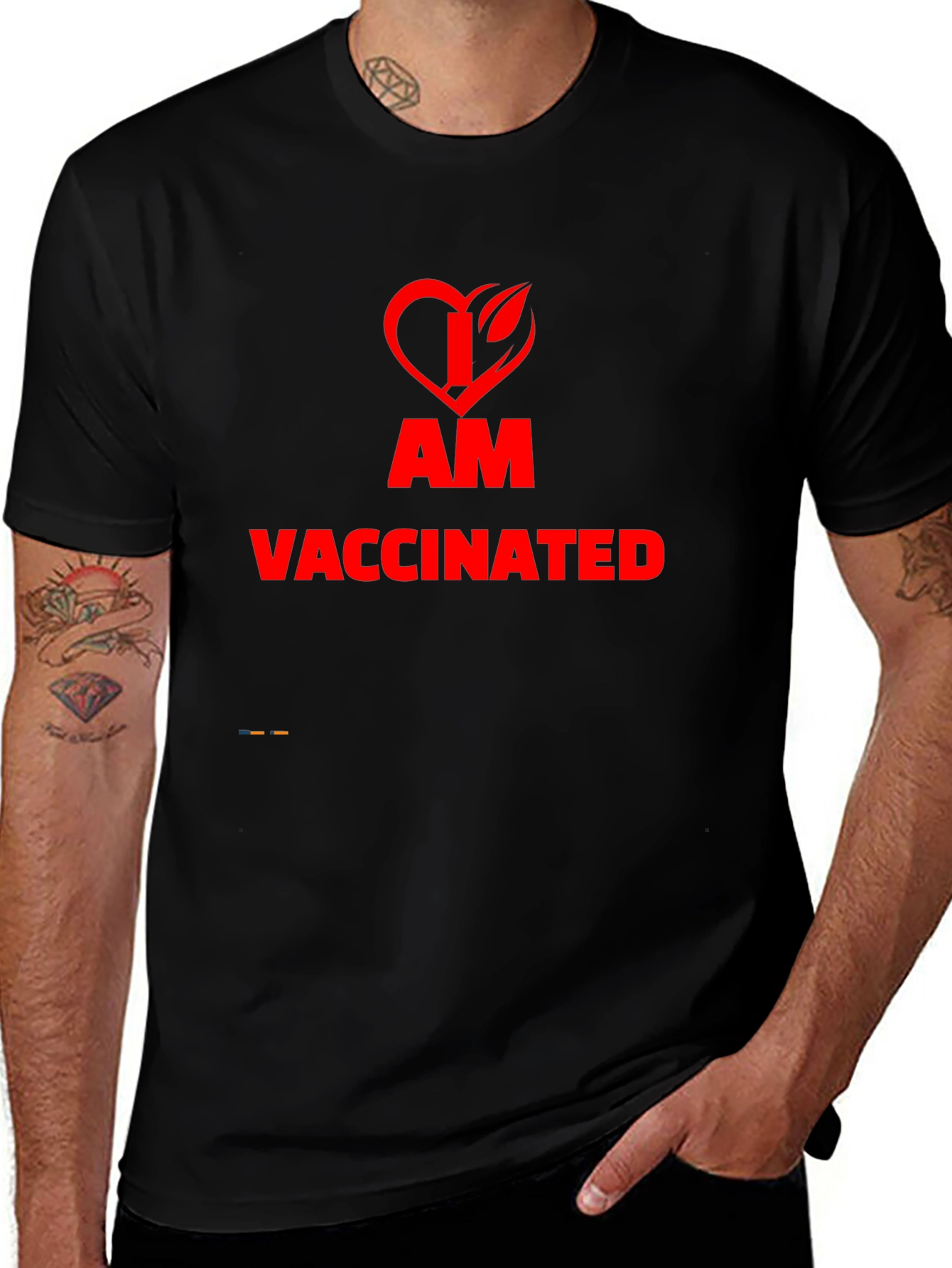 I am Vaccinated T-Shirt - Black - Unisex Fit