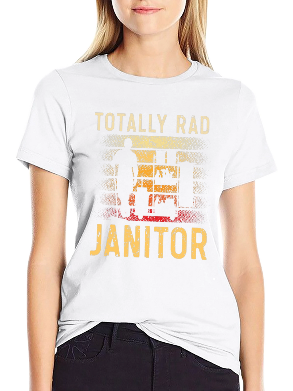 Totally Rad Janitor Graphic T-Shirt