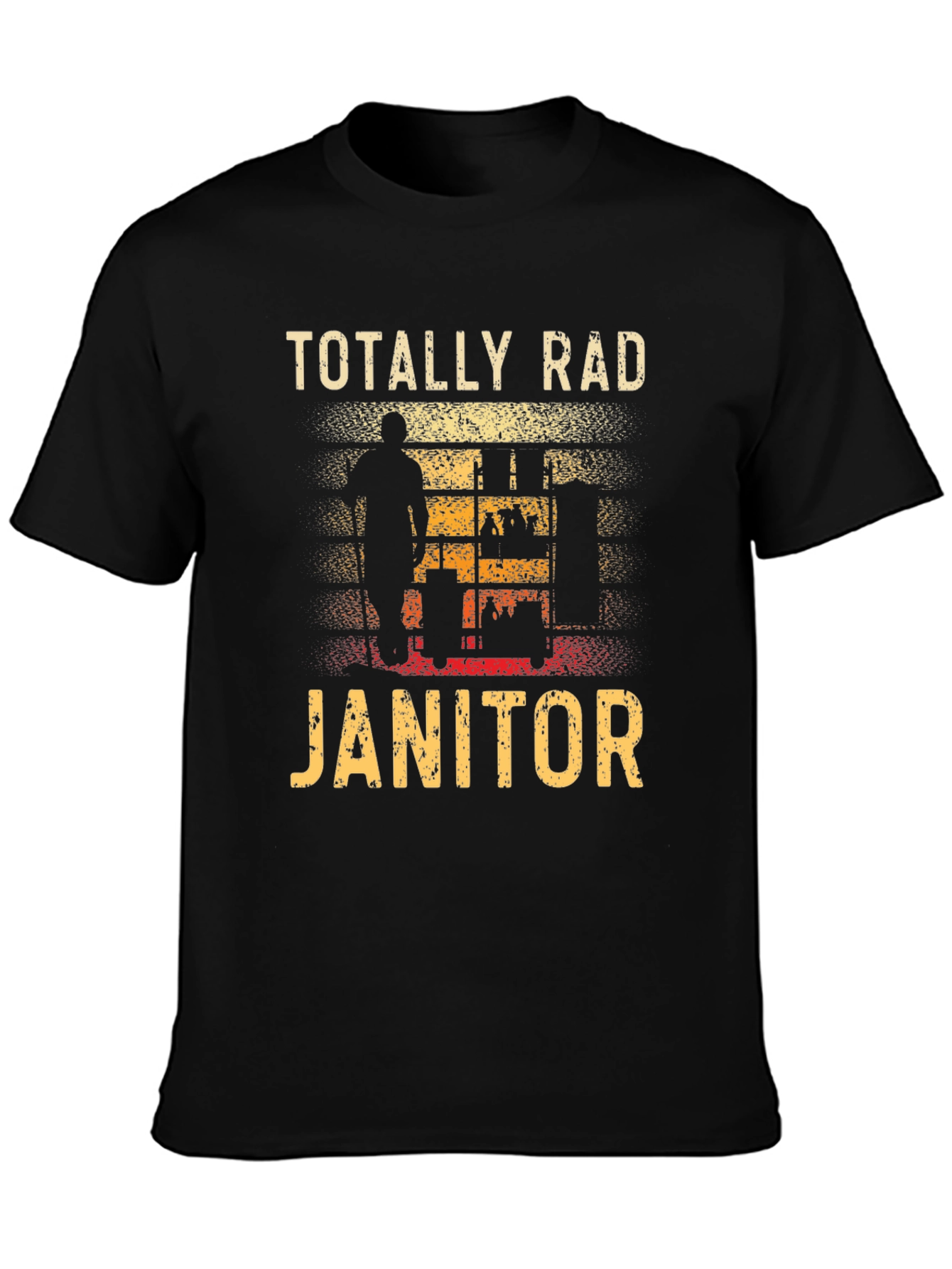 Totally Rad Janitor Graphic T-Shirt