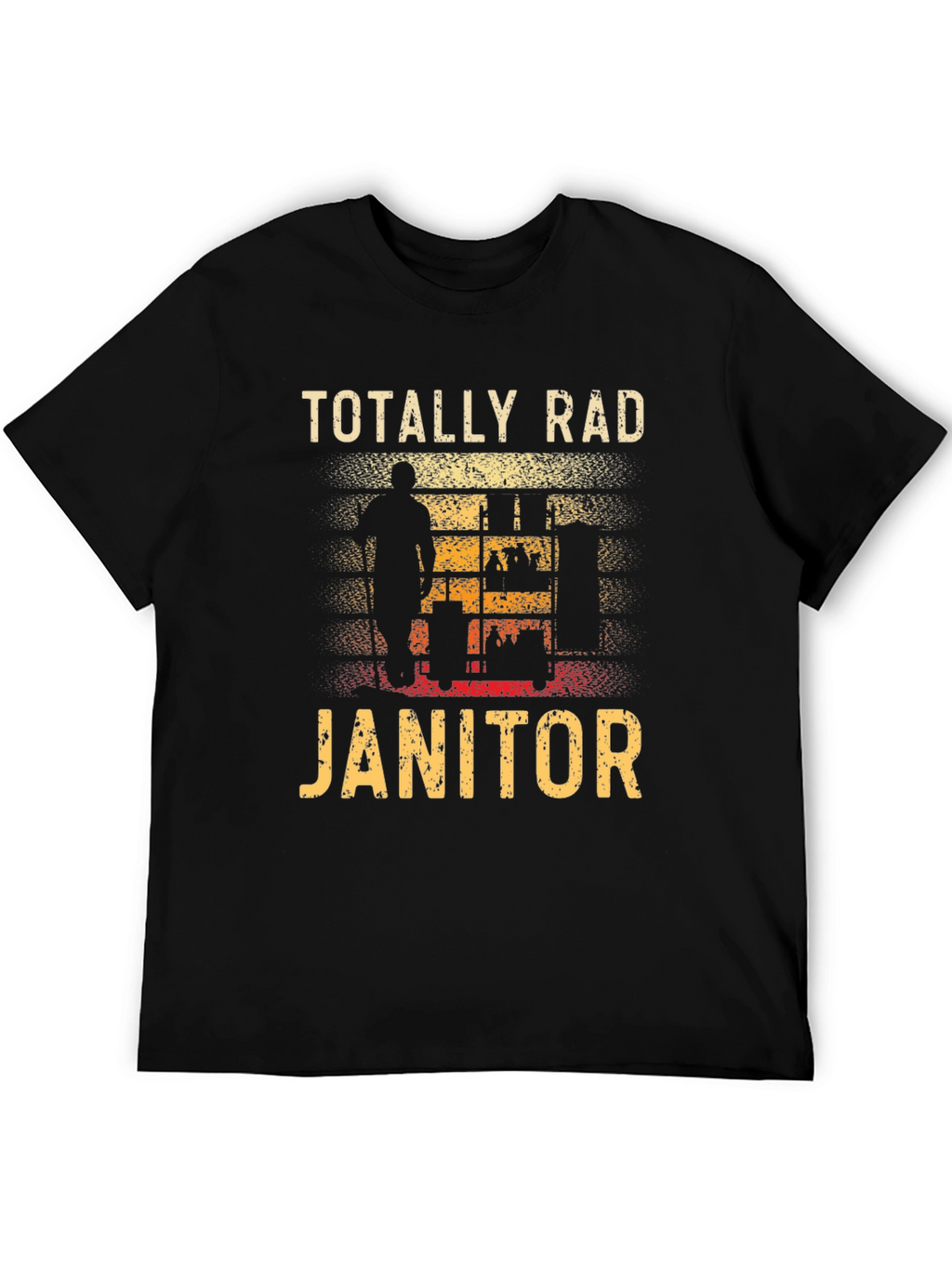 Totally Rad Janitor Graphic T-Shirt