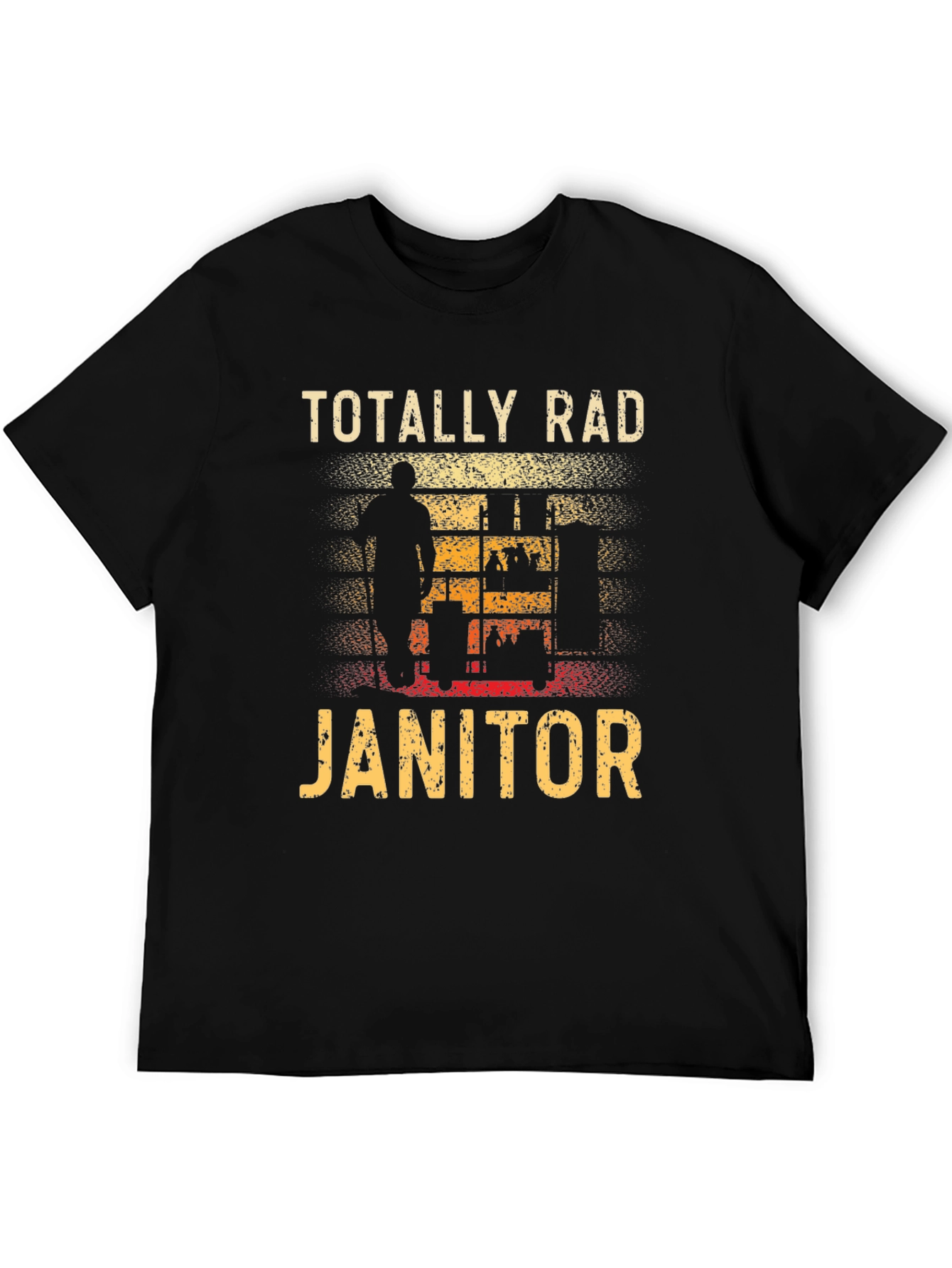 Totally Rad Janitor Graphic T-Shirt